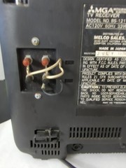 Rare MGA Mitsubishi BS 1211 Vintage TV Television Receiver Works “white” READ