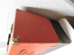 Vintage X Large TV Repair Tubes Wood Carrying Case Television Color Black White