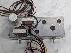 Vintage Tube Audio Amplifier Chassis Project 4-Knob Amp Untested Parts/Repair