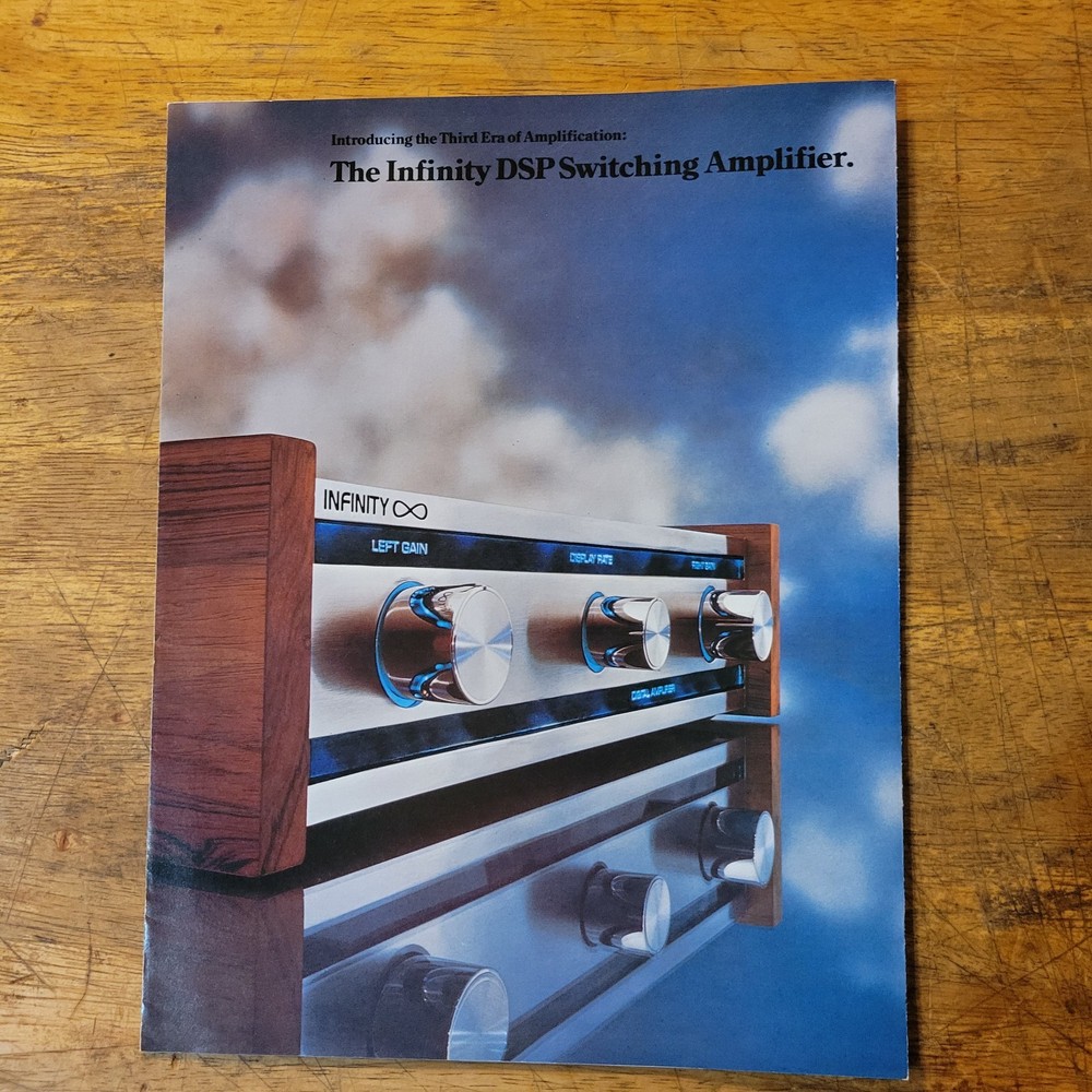 Infinity DSP Switching Amplifier Promo Bulletin 70’s Brochure
