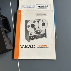 Vintage TEAC 3300 Stereo Deck Reel To Reel Powers On Manuals And Service Kit