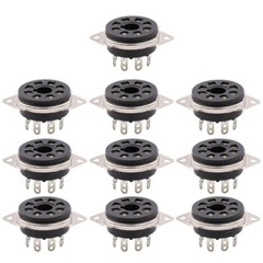 8pin Bakelite Octal Valve Tube Socket For EL34 6V6 6L6 KT88 Chassis Mount 10pcs