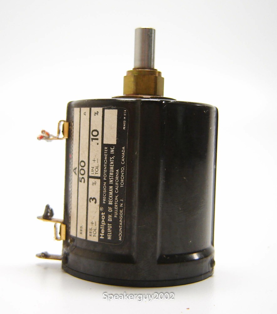 Beckman Helipot / Precision 10 Turn Potentiometer / Model A / 500 Ohm — KT2