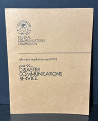 1976 FCC Rules & Regs Amateur Radio Service Citizens Radio Disaster Comm Vintage