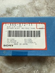 Sony Decoder block MPS-450 Video8 8mm PCM HiFi Stereo Player Recorder VCR Deck