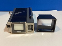 Vintage 1984 Panasonic Travelvision TR-1030P TV AC/DC 4-Way Works W Power supply
