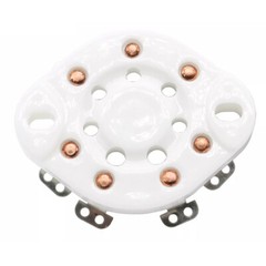 4Pack 7pin Tube Socket Ceramic Valve Base For 1625 FU25 826 59 Vintage Audio DIY