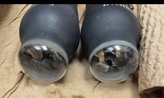 VERY RARE NOS GLASS TUBES MATCH PAIR L63 / 6J5G BRIMAR VINTAGE 1950’S [] GETTERS
