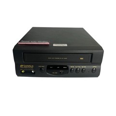 Sansui VCP1508 VHS VCR Video Cassette Player Tested Working Clean w/ Power Cord