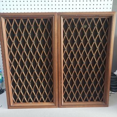 Vintage Pioneer CS-66 Speakers Wood Cabinets Lattice Grills 10” 3-Way 8 Ohms 40W
