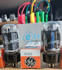 6L6GC GENERAL ELECTRIC PREMIUM MATCHED QUAD OF TUBES NOS NIB *eTRACER* #12B84
