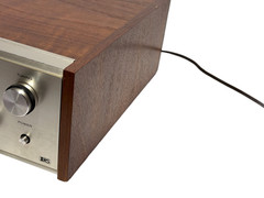 Realistic STA-75 Vintage AM/FM Stereo Receiver Walnut Case Blue Dial Lights Serv
