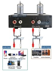 Vacuum Tube Preamplifier With Volume Control