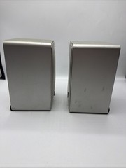 Realistic Metal Minimus-7 Book Shelf Speaker Pair Silver 8 Ohms 40W Radio shack