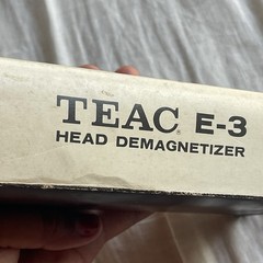 TEAC E-3 Head Demagnetizer 117V w Box And Manual
