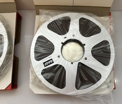 Vtg Lot of 2 NOS BASF LP35 LH-25 10.5″ 3610 Ft 1″ Tape Metal Reel Orig Box READ