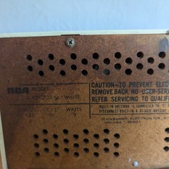 RCA RZC225Y Radio Snow Blue Vintage Solid State AFC AM FM Works