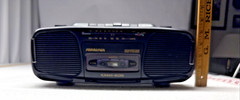 Soundesign 4625BLK AM FM Stereo Cassette Recorder Boombox Vintage