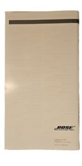 Bose Model 100 Speakers Owner’s Guide 1994 40 Pages