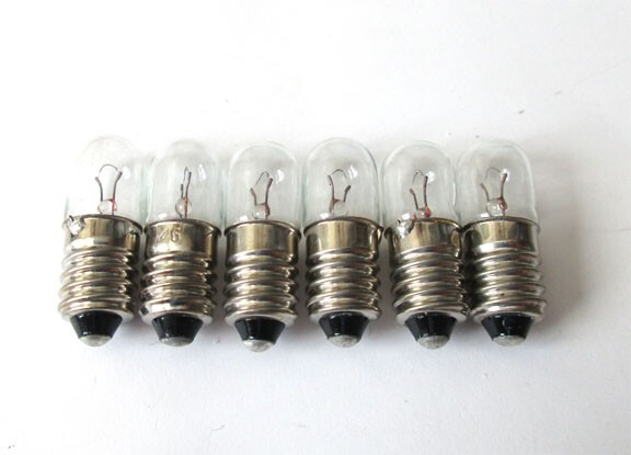 6 New Screw Base Bulbs #46 6.3v 250mA for Pioneer Sansui Tandberg and others