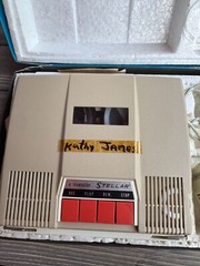 Vintage Stellar REC-16 6 Transistor Deluxe Tape Recorder With Box & Accessories