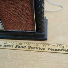 Vintage 1960s RCA Japan 16″ Solid State Wood AM FM Tabletop Radio Pecan WORKS