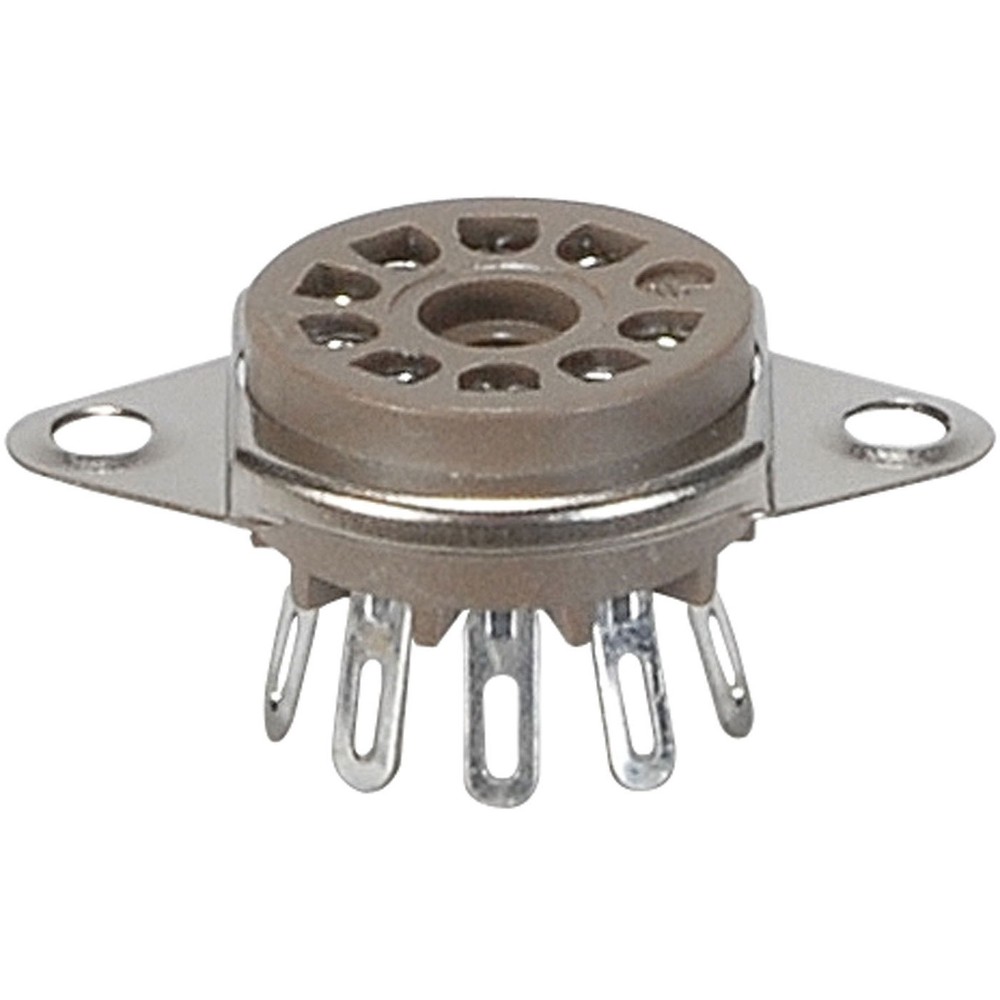 9-Pin Tube Socket Belton Micalex Saddle Chassis Mount