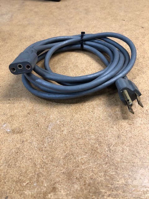 Vintage Belden 7A-125V 3-Prong Oval AC Power Cord For HP, AMPEX, ALTEC and More