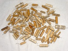 100 – Vintage 1950’s Ceramic Capacitor Pulls 100-150-200 vdc #17
