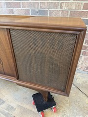 🍊Vintage 1964 MCM RCA Victor Stereo Record Player Console | Model 4FT44W WORKS!