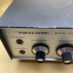 Vintage Realistic MPA-20 120V/12V Solid State P.A. Amplifier