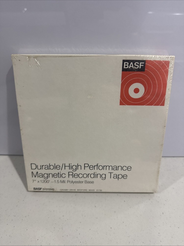 BASF Durable/High Performance Magnetic Recording Tape 7″ x 1200′