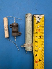 Lot of Vintage Wirewound Power Resistors Ohmite Brown Devil Ceramic RE