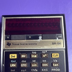 VINTAGE 1976 TI SR-56 Calculator CIB – 0876 Early Run – BENCH TESTED