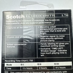 Lot Of 2 Scotch EG L 750 Videocassette Beta Tape Blank NOS