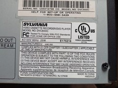 Sylvania DVC800C DVD/VCR Combo Plays VHS & DVD 4 Head Hi-Fi Stereo