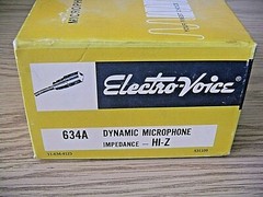 Vintage Electro-Voice 634A Microphone Dynamic Omnidirectional Hi-Z – 56 dB NOS