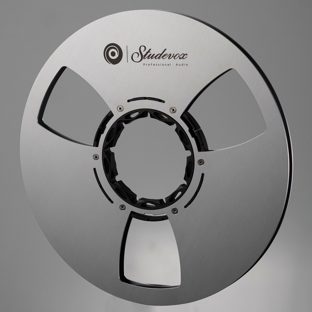 Studevox 10.5″ Edge Polished Silver Aluminium Tape Reel For Reel Tape Recorders