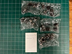 Lot of 25 pcs – 9-Pin Vacuum Tube Socket Black, Nos, in sealed bags, for 12AX7