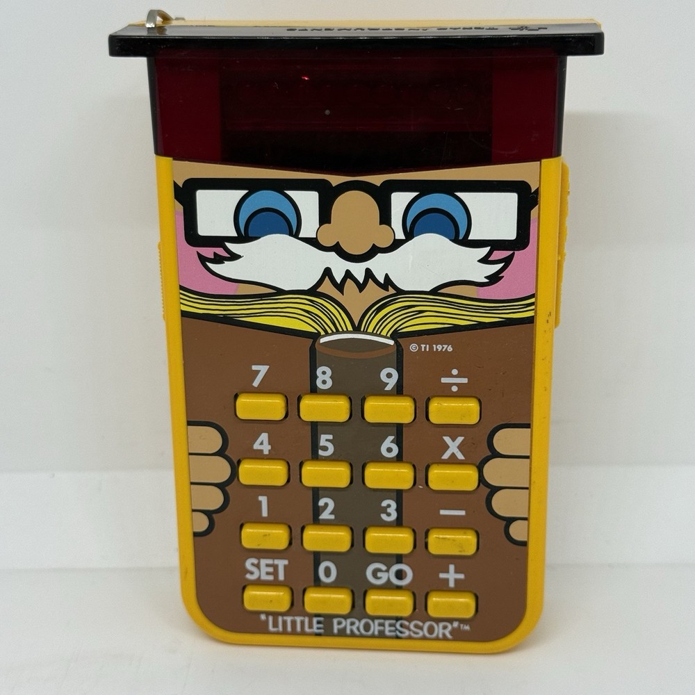 Vintage Texas Instruments Little Professor Calculator 1976 Tested It Works
