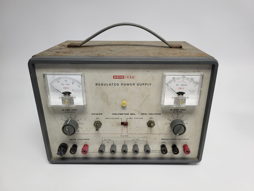 Vintage 1960s Eico 1030 Regulated Power Supply Tube (Powers On)