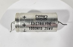 Akai X-300 Reel to Reel CAPACITOR Nippon 1000 MFD, 25 WV Electrolytic