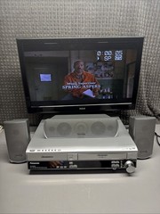 PANASONIC SA-HT830V 4 Head Hi-Fi 5 DVD VHS Combo VCR Works With Remote & Speaker