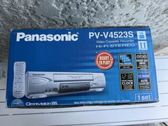 Panasonic PV-V4523S VCR OmniVision 4 Head Hi-Fi Stereo Silver New Sealed