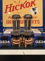 Mullard Reissue GZ34 5AR4 Closely Matched Rectifier Tube Pair – New Dealer Stock