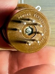 Vintage Peco Pomona 7-Pin Miniature Tube Test Socket Adapter TVS-7 Miconal NOS