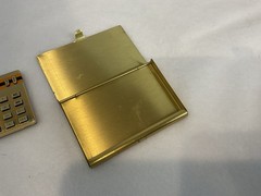 Vintage Aopha Gold Case & Calculator Taiwan Travel Purse