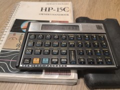 Hewlett Packard HP-15C Calculator with Slipcase, New Batteries, and Manual, USA
