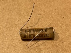 NOS Vintage Cornell-Dubilier .01 uf 460v Paper Tone Capacitor TESTS .015 .018