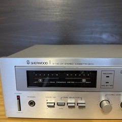 Vintage Sherwood S-100 CP Stereo Cassette Deck – Power Tested Only Silver Face